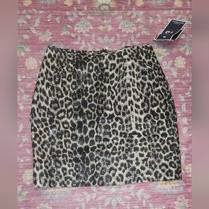 Leopard Print Women's Skirt